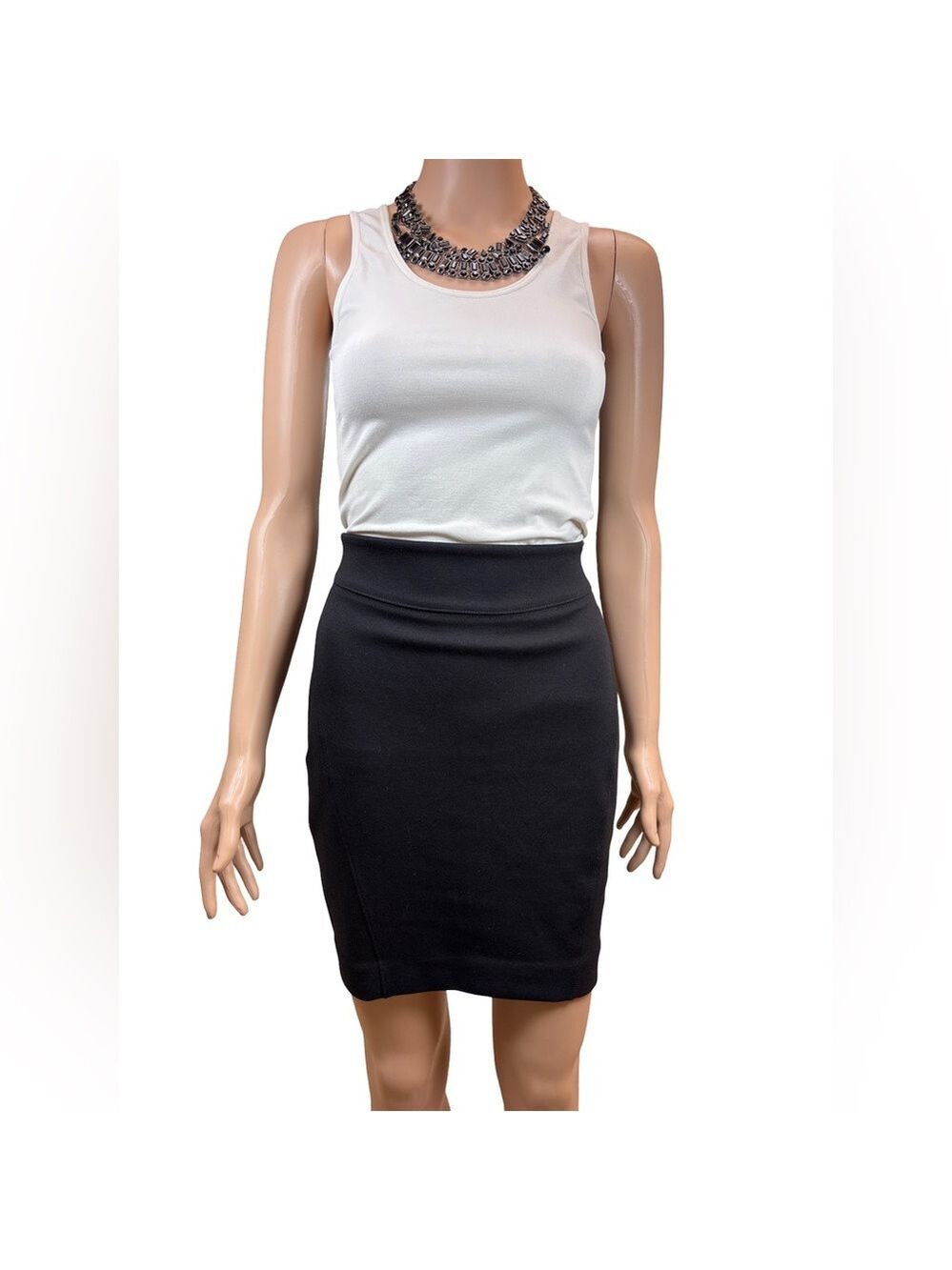 LOFT Black Mini Pencil Skirt Size 0 Petite